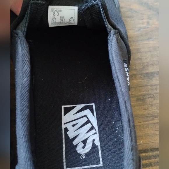 Vans Classic Black Slip-On Sneakers - Picture 9 of 11
